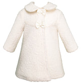 Abrigo de Fiesta para Bebé Niña Color Hueso con Moños - Gerat